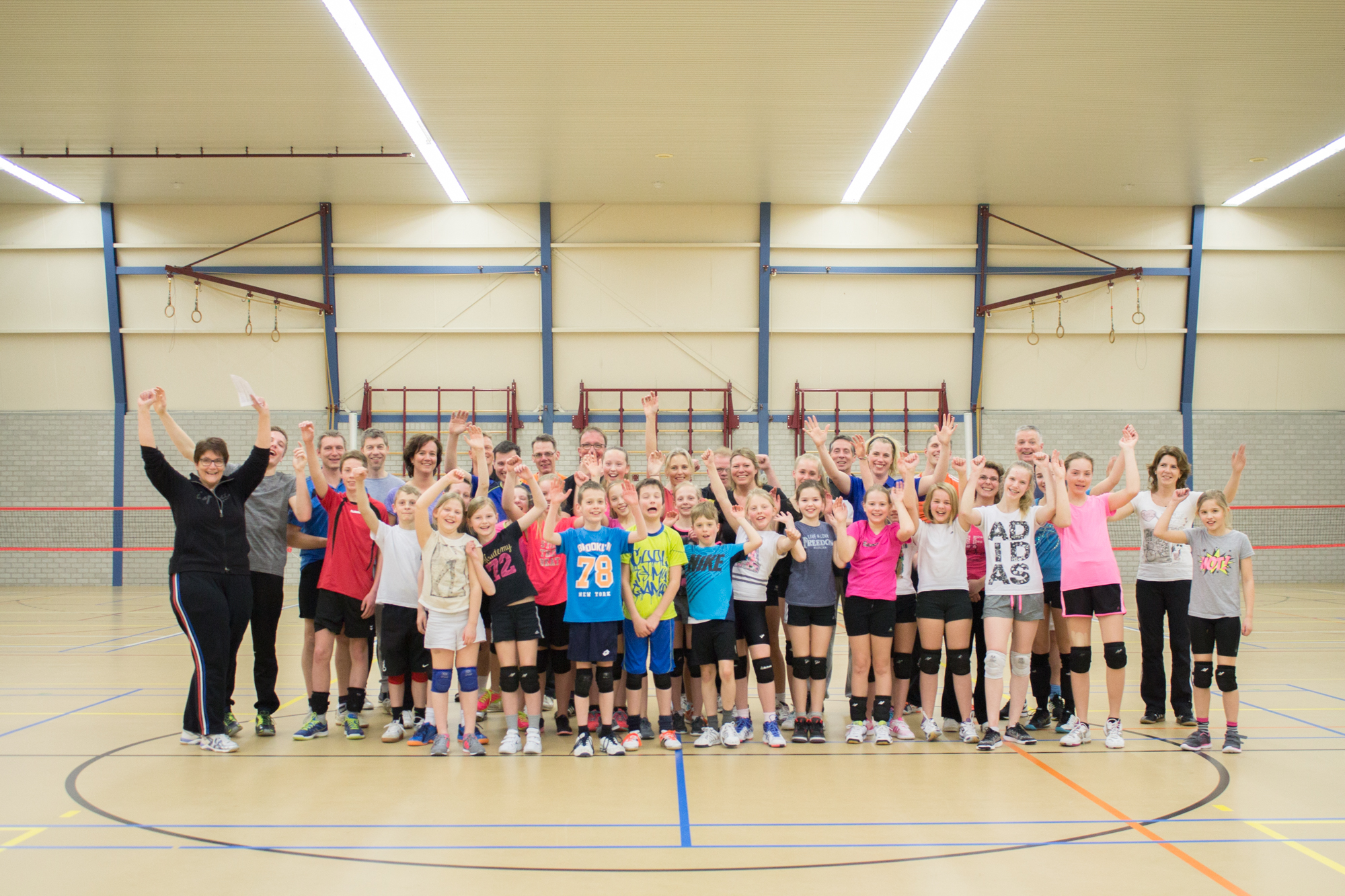 Geslaagd Ouder-Kind toernooi Mini’s Volleybalvereniging Woudenberg