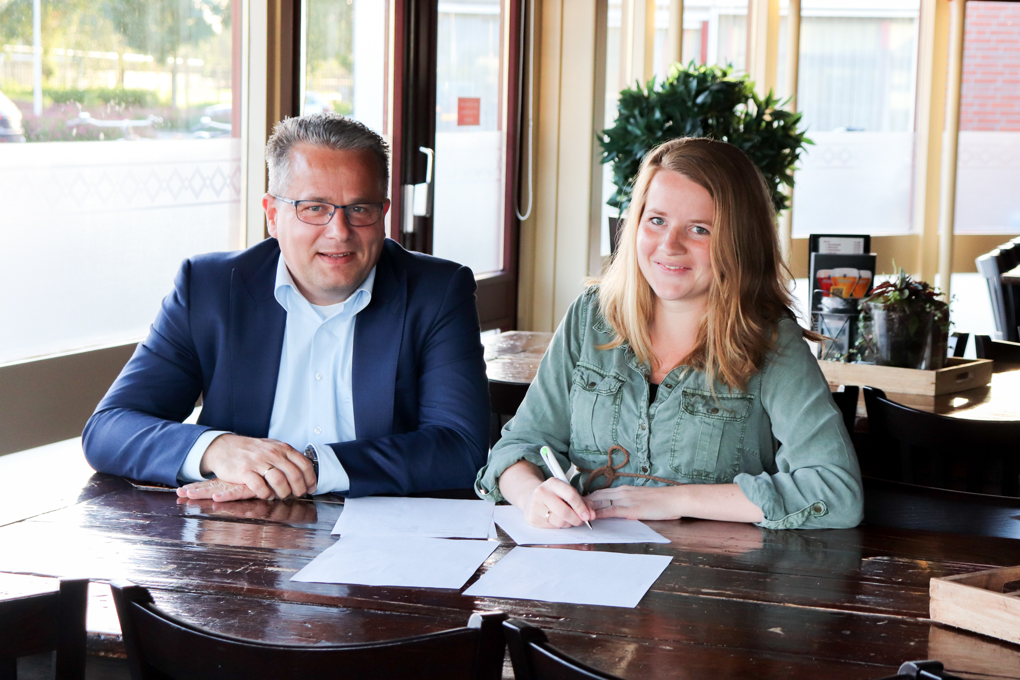 Nieuwe sponsor Volleybalvereniging Woudenberg: Leesign