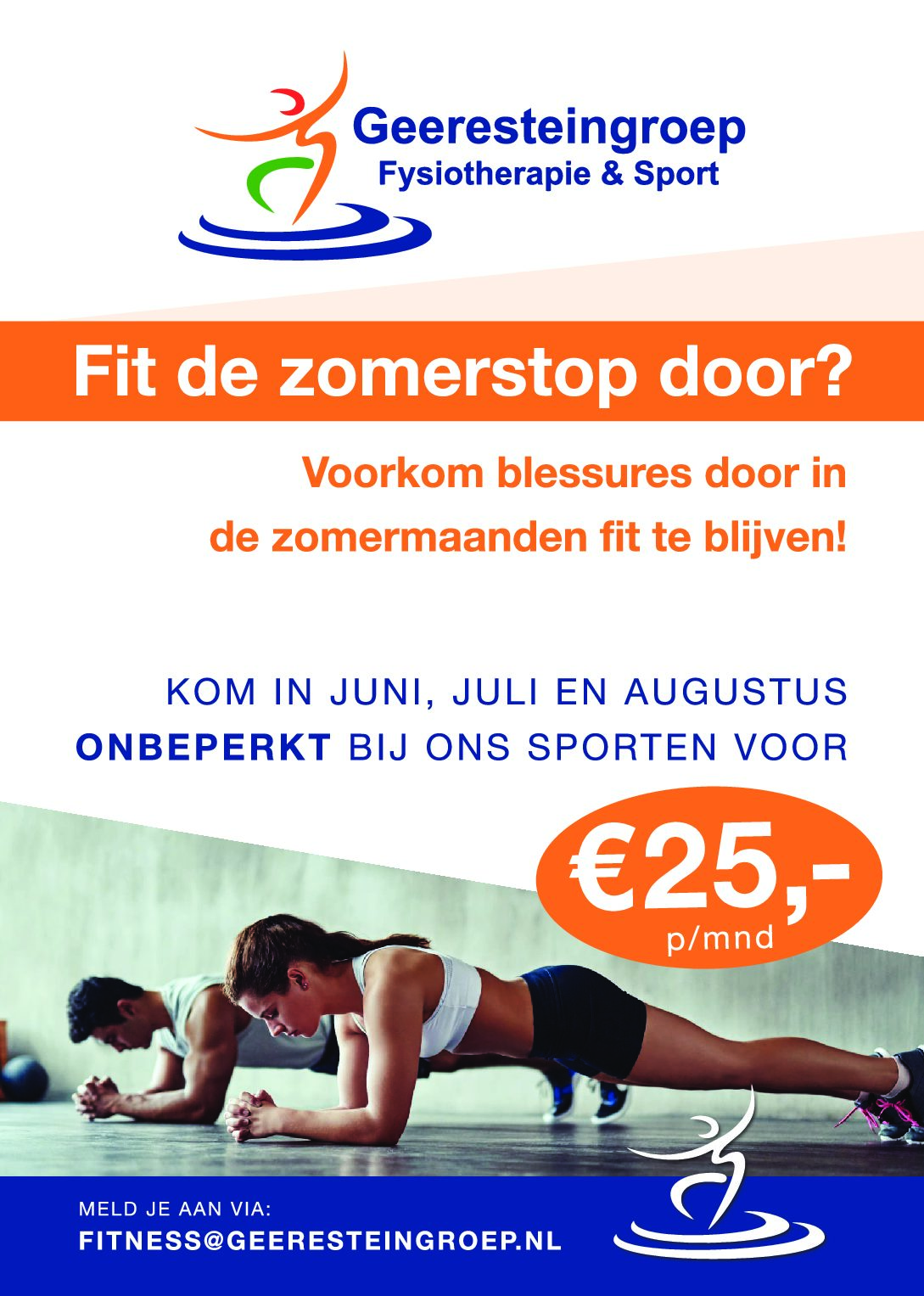 Deze zomer sporten bij Geerestein?