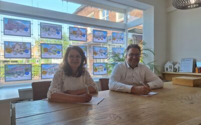 Volleybalvereniging Woudenberg en Geijtenbeek & Boers makelaars verlengen sponsorcontract