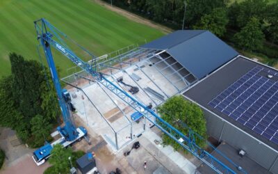 Bouw vierde sporthal ‘De Bron’ bij Sportcentrum De Camp in volle gang